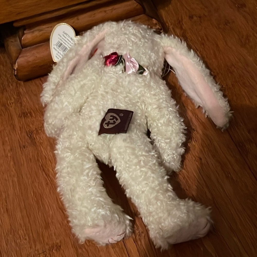 1993 Retired Ty The Attic Treasures Collection Plush Rosalyne Bunny - Picture 4 of 9